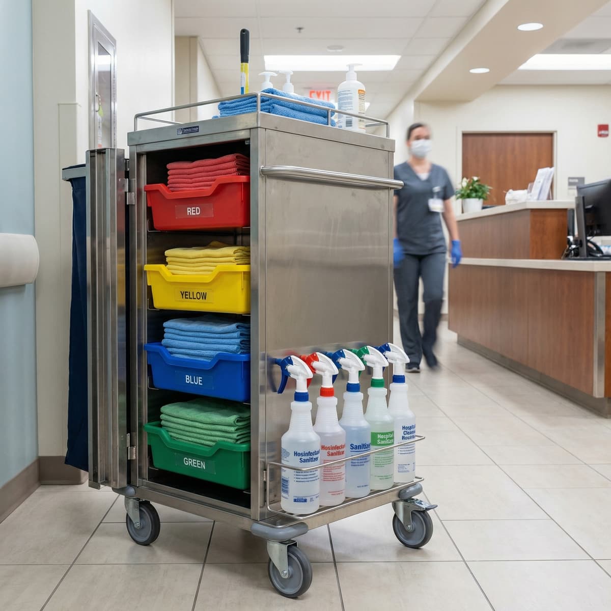 Color-Coded Cleaning System Protocols