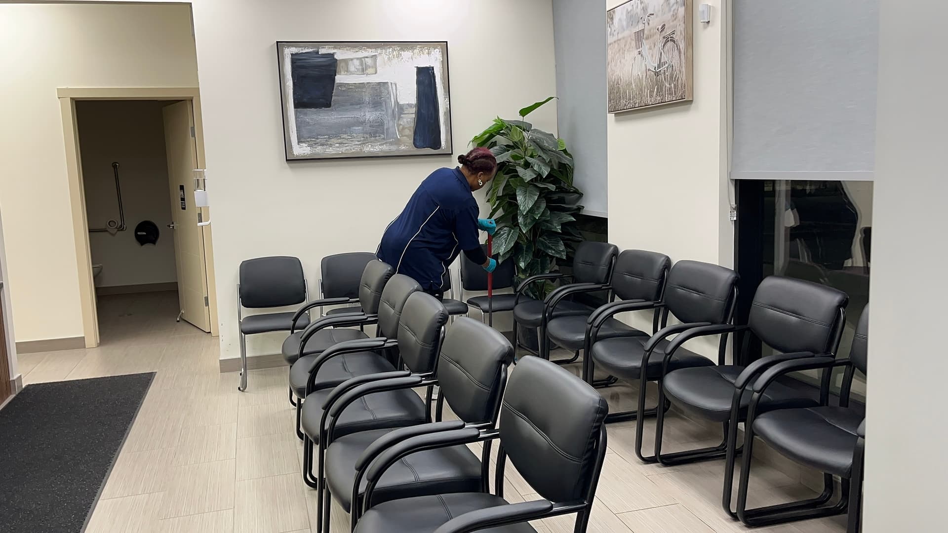 ClearSky Cleaning team in action - Real photo