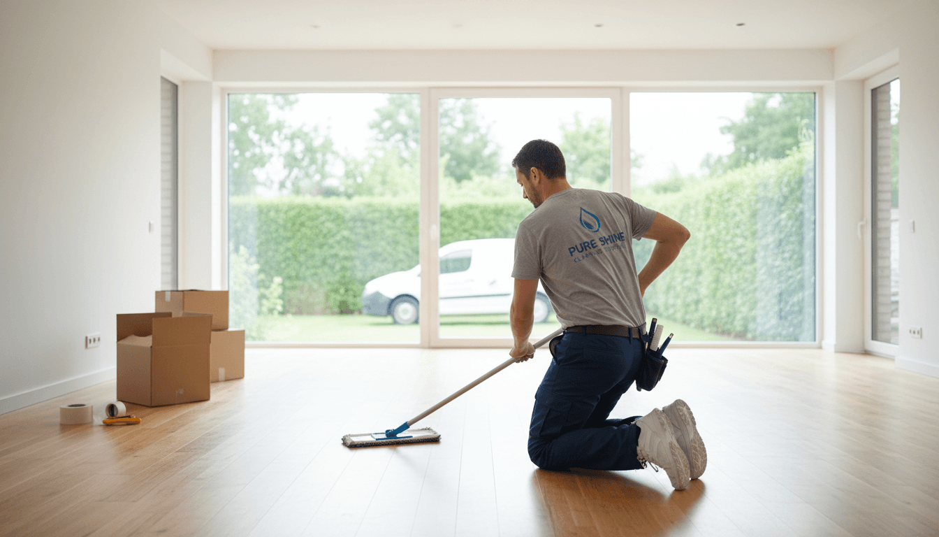 Professional move-out cleaning empty bright home